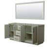 Strada 72" Double Light Green (Vanity Only Pricing)